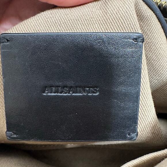 All Saints Eve Quilted Leather Crossbody Purse Women's Black - Picture 8 of 9